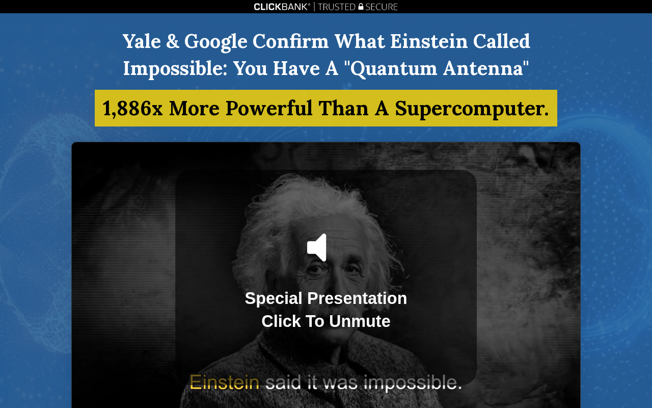 Screenshot of getquantumwave.com