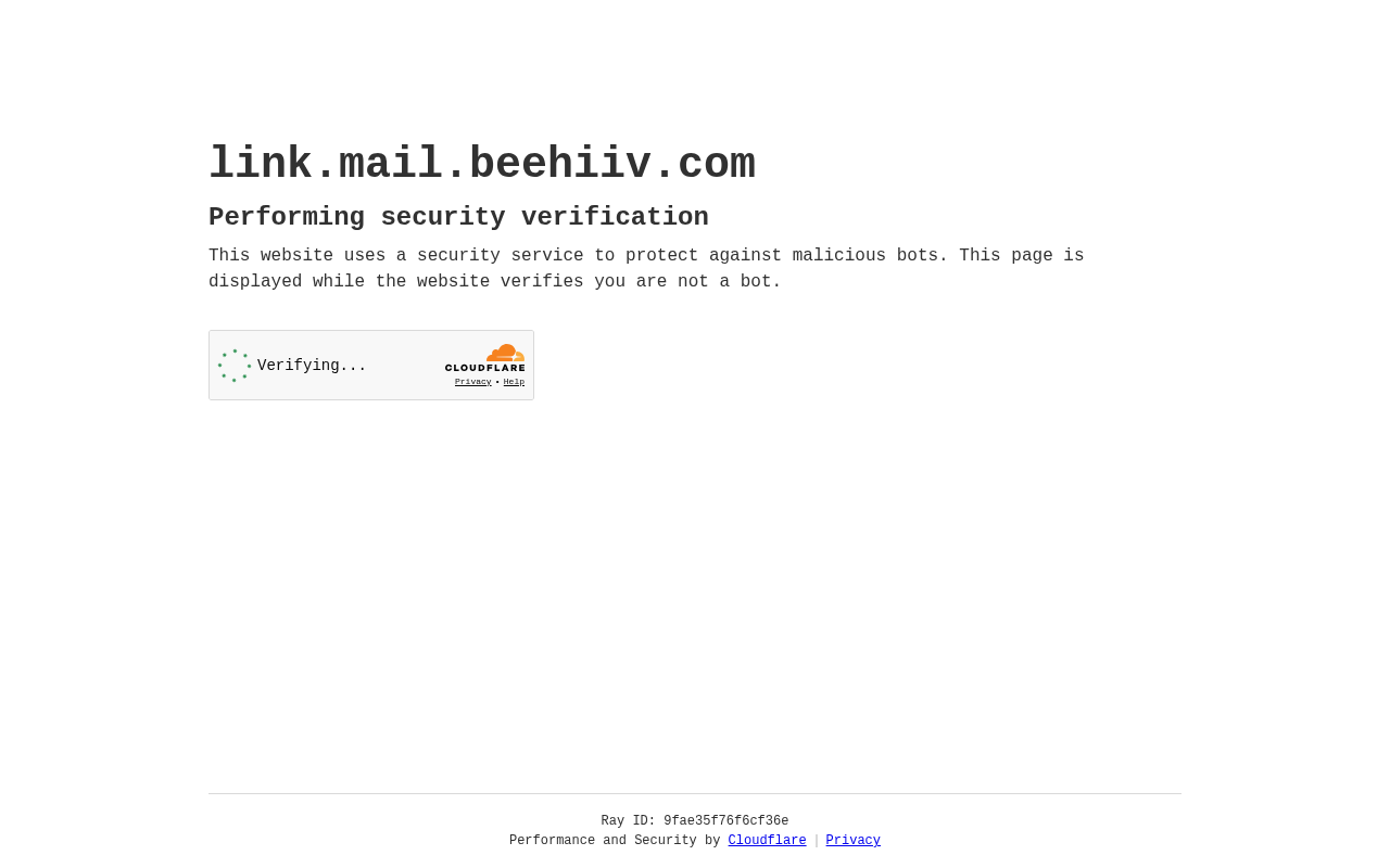 Screenshot of link.mail.beehiiv.com