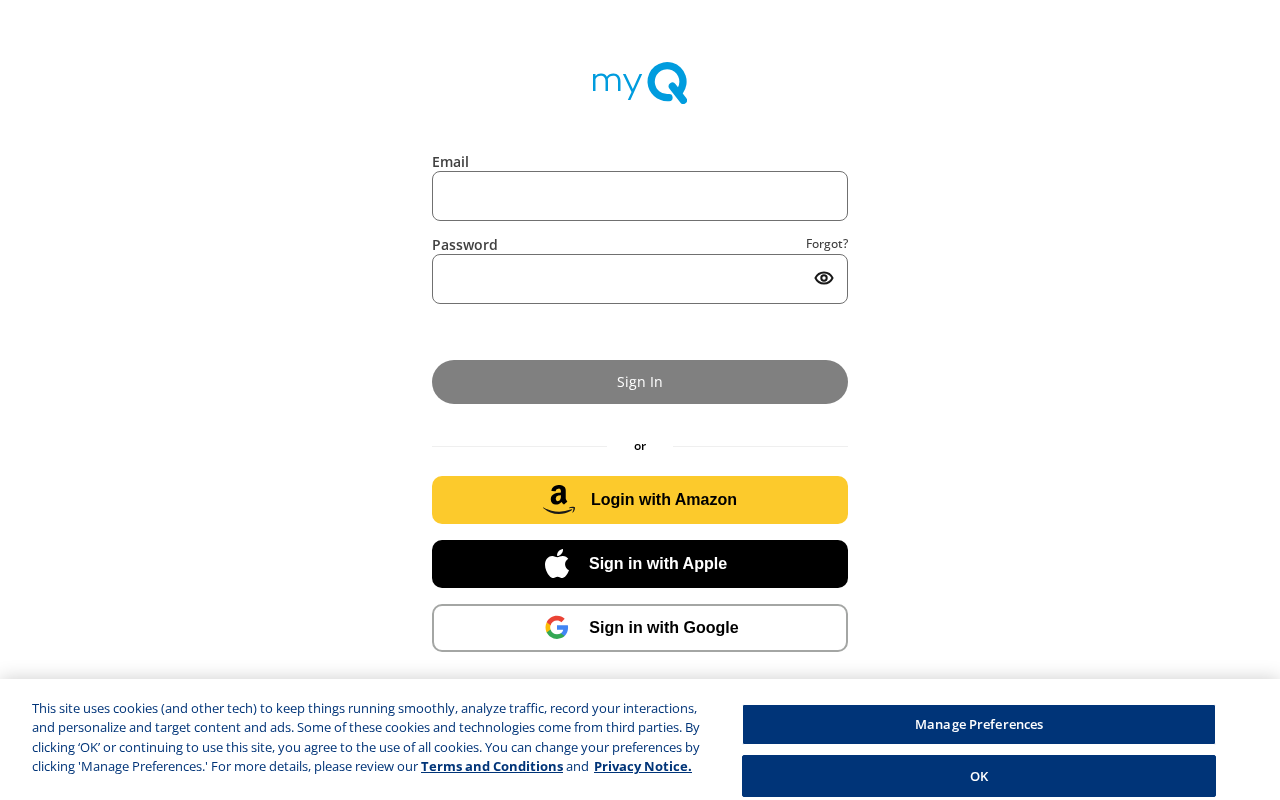 Screenshot of myqservices.com