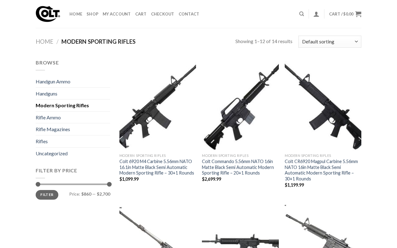 Screenshot of shopcoltfirearms.com